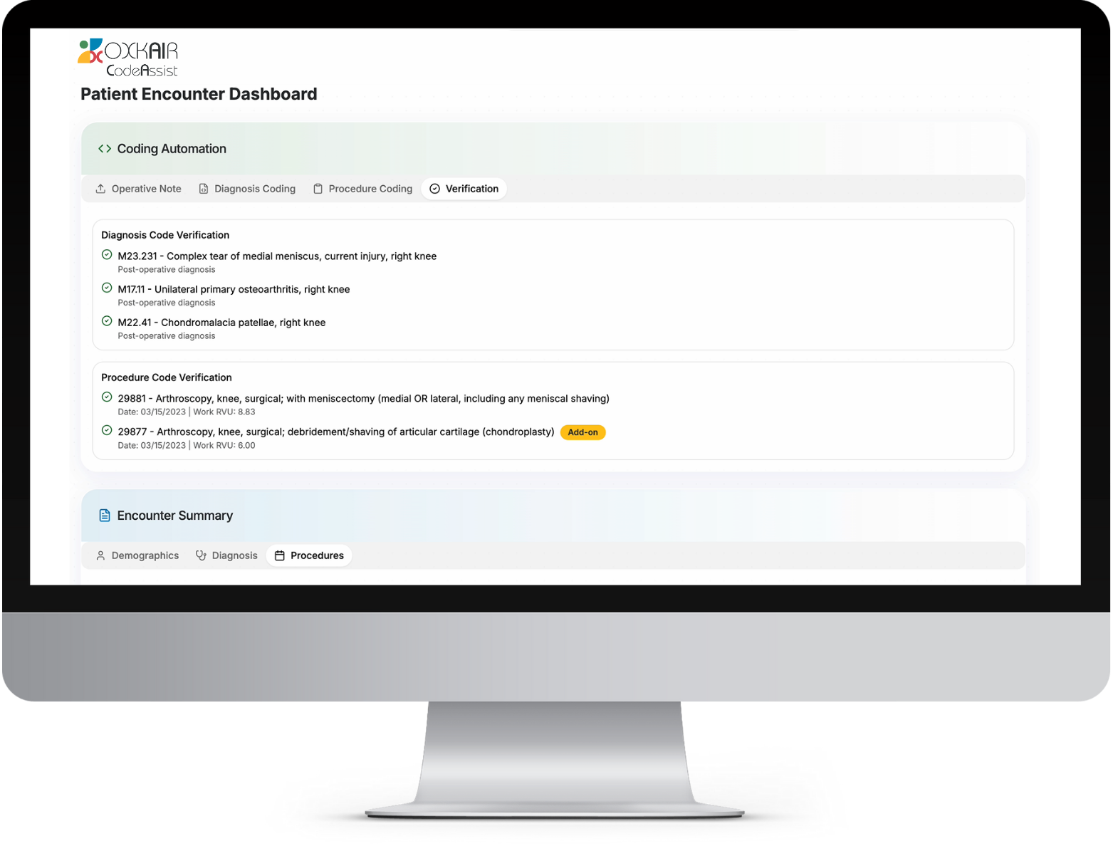 Oxkair CodeAssist Interface